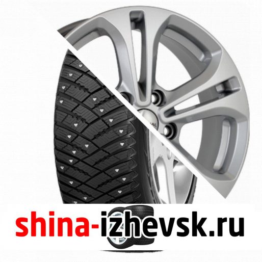 Колесо в сборе Goodyear Ultra Grip Ice Arctic 215/65 R16 T 98 + СКАД KL-271 KIA Ceed 6.5xR16 5×114.3 ET50 DIA67.1 Серебристый в Ижевске